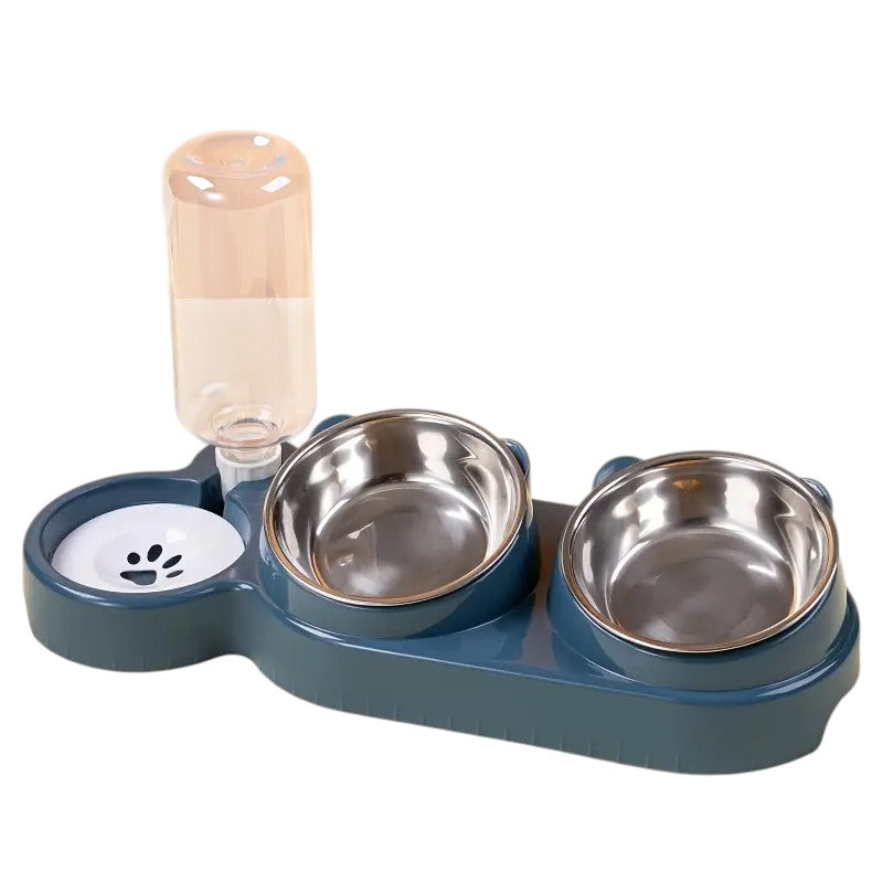 2-in-1 Voerbak- en Waterdispenser voor Huisdieren