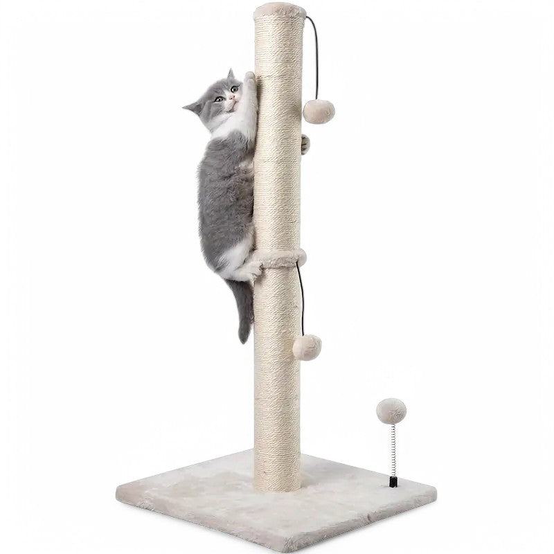 Kattenkrabpaal met Hangende Ballen - Spelen, Krabben en Ontspannen